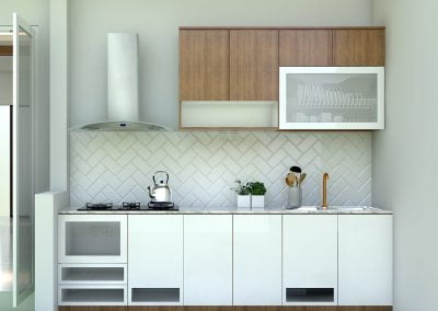 Kitchenset Dapur Kotor Ibu Aci di Bintaro
