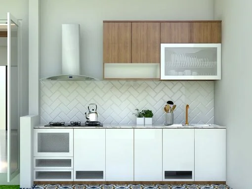 Kitchenset Dapur Kotor Ibu Aci di Bintaro