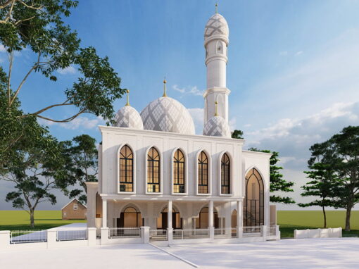 Desain Masjid yang Modern di Tangerang, Banten, Pak HL