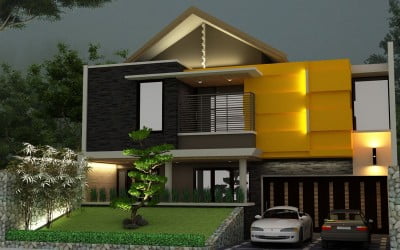 desain rumah tropis modern