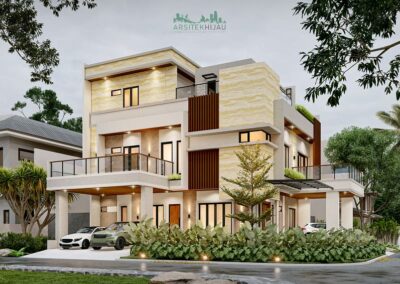 Desain Rumah Konsep Luxury di Tangerang, Bpk. KH