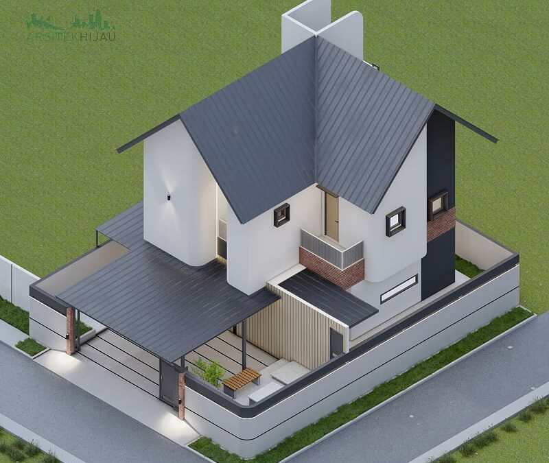 Desain Rumah Konsep Skandinavia di Bogor, Bpk ADR