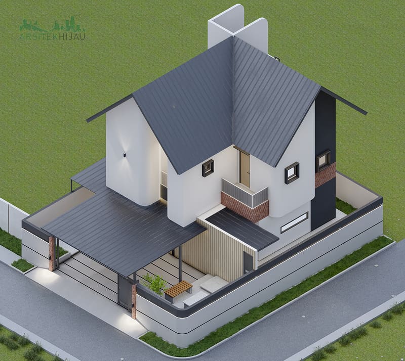 desain rumah skandinavia bogor