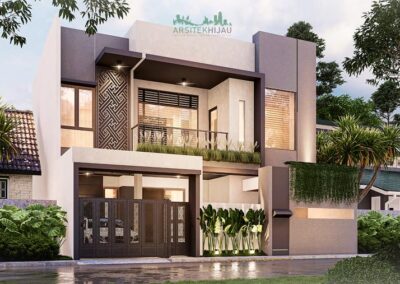 Desain Rumah dengan Konsep Modern di Bekasi, Ibu AY