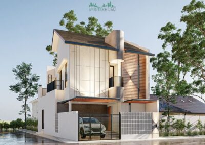 Desain Rumah dengan Konsep Industrial di Bekasi, Ibu DV