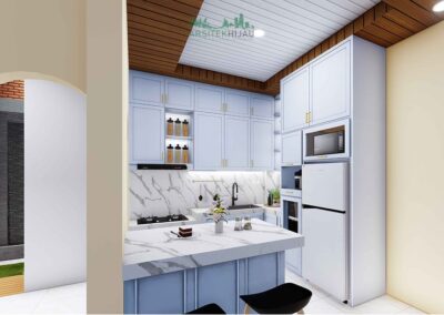 Desain Interior Dapur Konsep Modern di Depok, Bpk DS
