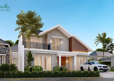 Desain Rumah Konsep Tropis Modern di Tangerang, Bpk. ED