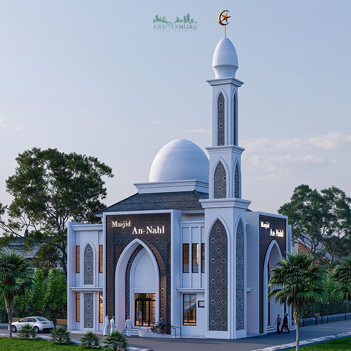 desain masjid minimalis modern