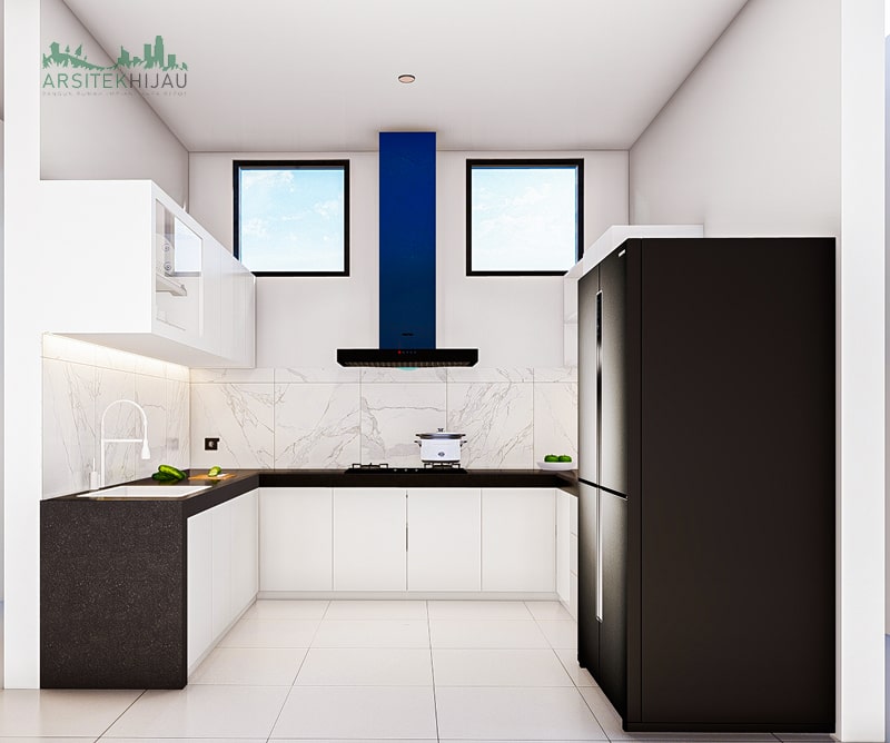 dekorasi interior rumah bagian dapur minimalis