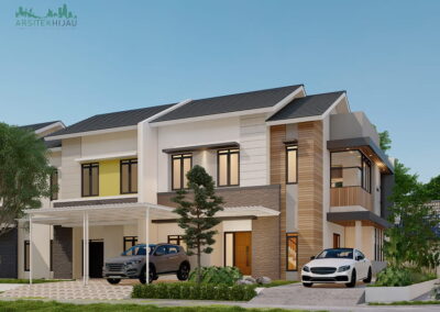 Desain Rumah Konsep Minimalis di Cikarang, Bpk. JV