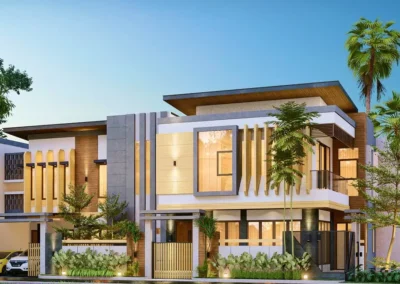 Desain Rumah Kontemporer Modern di Tangerang, Ibu YN