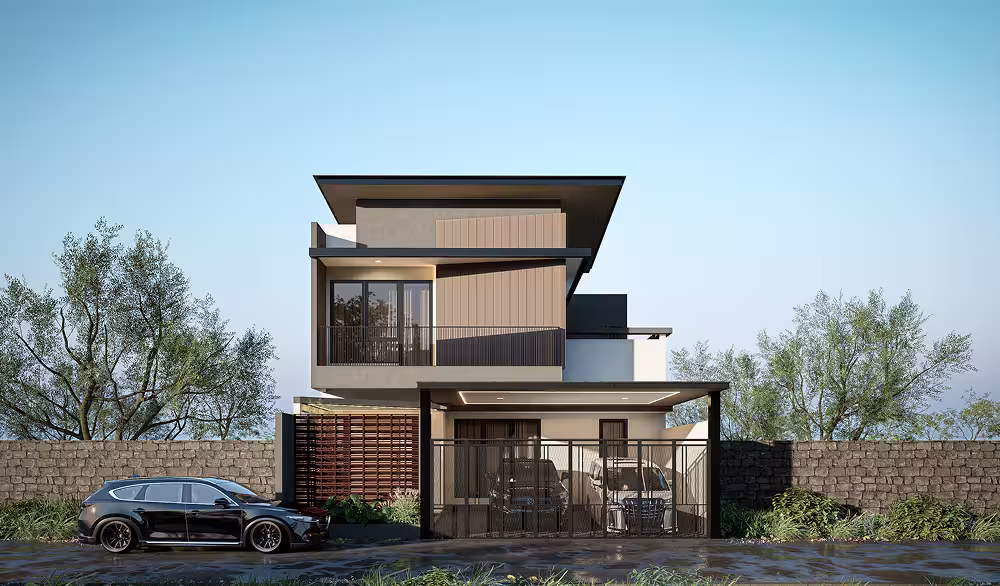 desain rumah tropis modern