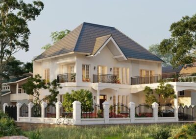 Desain Rumah dan Lanskap Konsep Framhouse, Ibu MY di Bekasi