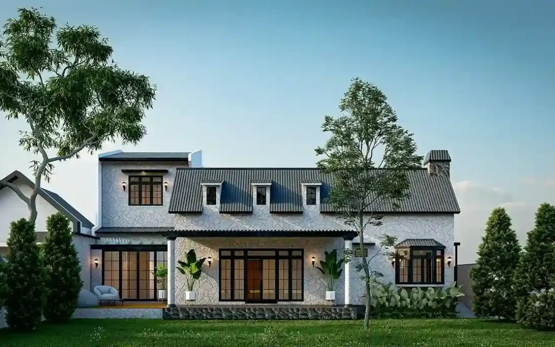Desain Rumah Classic Modern Ibu DW di Depok