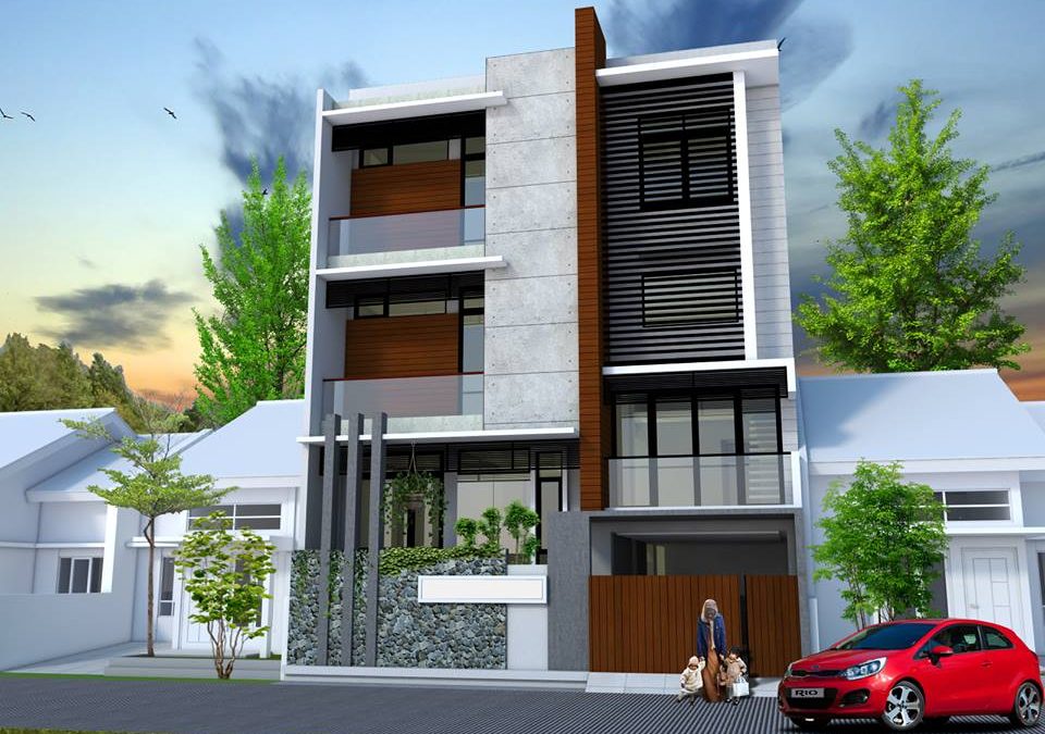 Desain Rumah 3 Lantai Bpk. Rukban Karawang