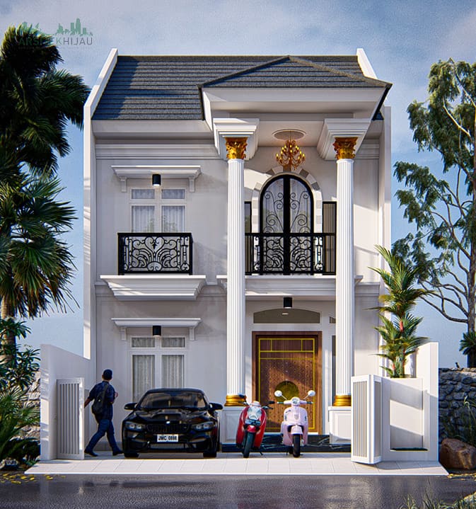 gambar rumah klasik by arsitek hijau jasa arsitek rumah classic bekasi