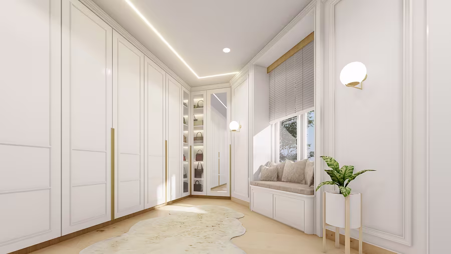 warna interior rumah putih